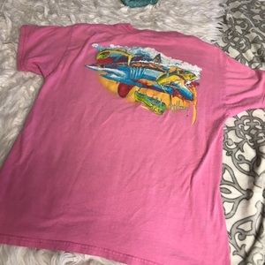 LIGHT PINK GUY HARVEY SHORT SLEEVE LARGE SHIRT 👚
